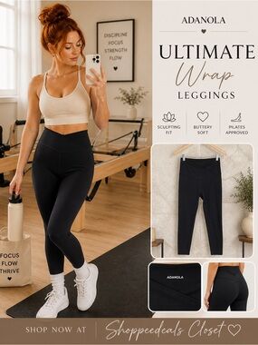 ADANOLA Ultimate Wrap Leggings Black Activewear